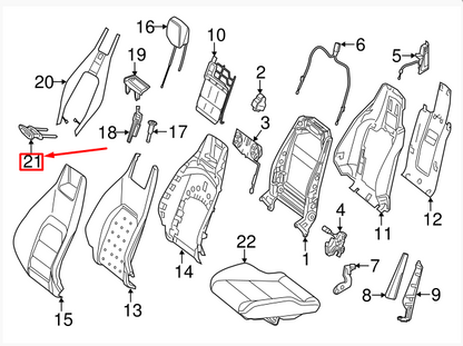 NEW MERCEDES-BENZ SLS AMG C197 FRONT SEAT AMG BADGE A0008171216 ORIGINAL
