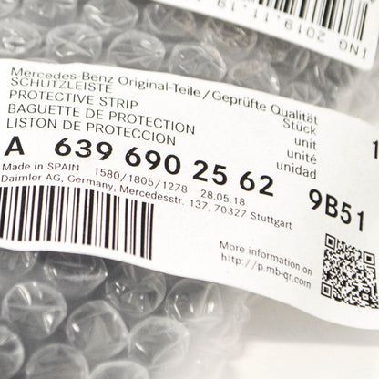 NEW MB VITO W639 REAR LEFT DOOR MOLDING TRIM A63969025629B51 ORIGINAL