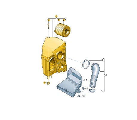 NEW AUDI Q5 FY 80A AIR FILTER BOX 80A133835AT ORIGINAL