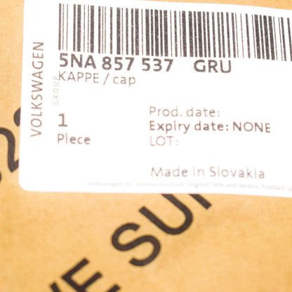 NEW VOLKSWAGEN TIGUAN MK2 FRONT LEFT DOOR MIRROR CAP 5NA857537GRU ORIGINAL