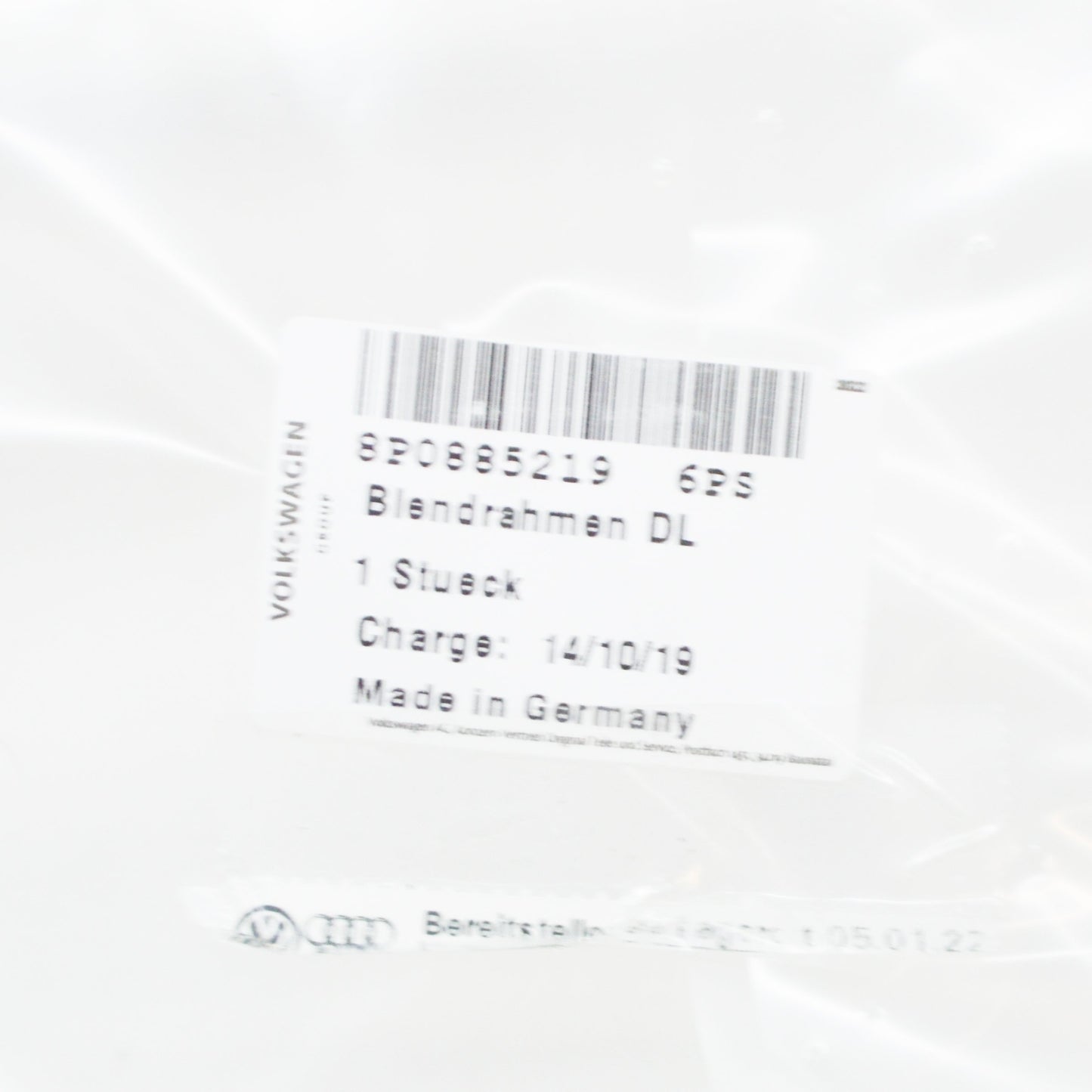 NEW AUDI A3 8P REAR SEAT SPLIT BACKREST FRAME 8P08852196PS ORIGINAL