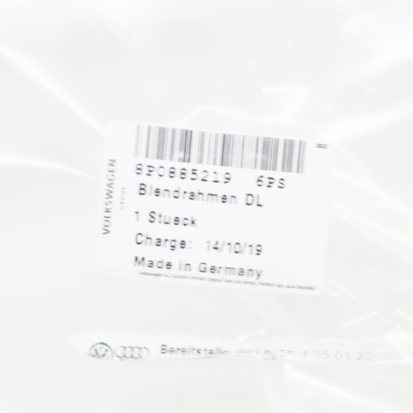 NEW AUDI A3 8P REAR SEAT SPLIT BACKREST FRAME 8P08852196PS ORIGINAL