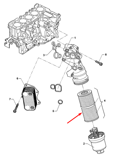 NEW VOLKSWAGEN JETTA MK5 OIL FILTER 06D115562 2.5 PETROL ORIGINAL