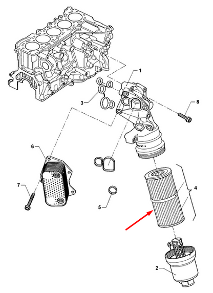 NEW VOLKSWAGEN JETTA MK5 OIL FILTER 06D115562 2.5 PETROL ORIGINAL