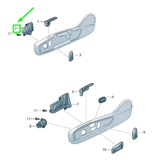 NEW VOLKSWAGEN ARTEON 3H7 LEFT SEAT CONTROL SWITCH 3G0959777AQWA