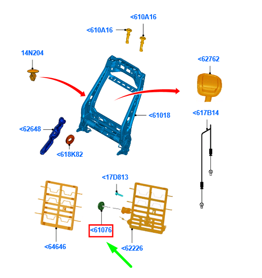 new ford fiesta mk6 front seat hand wheel 8a61-a62578-aa38c5 1561223 original