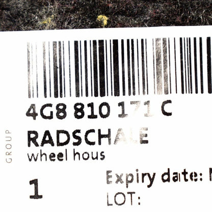 NEW AUDI A7 SPORTBACK 4G8 REAR LEFT WHEEL HOUSING LINER 4G8810171C ORIGINAL