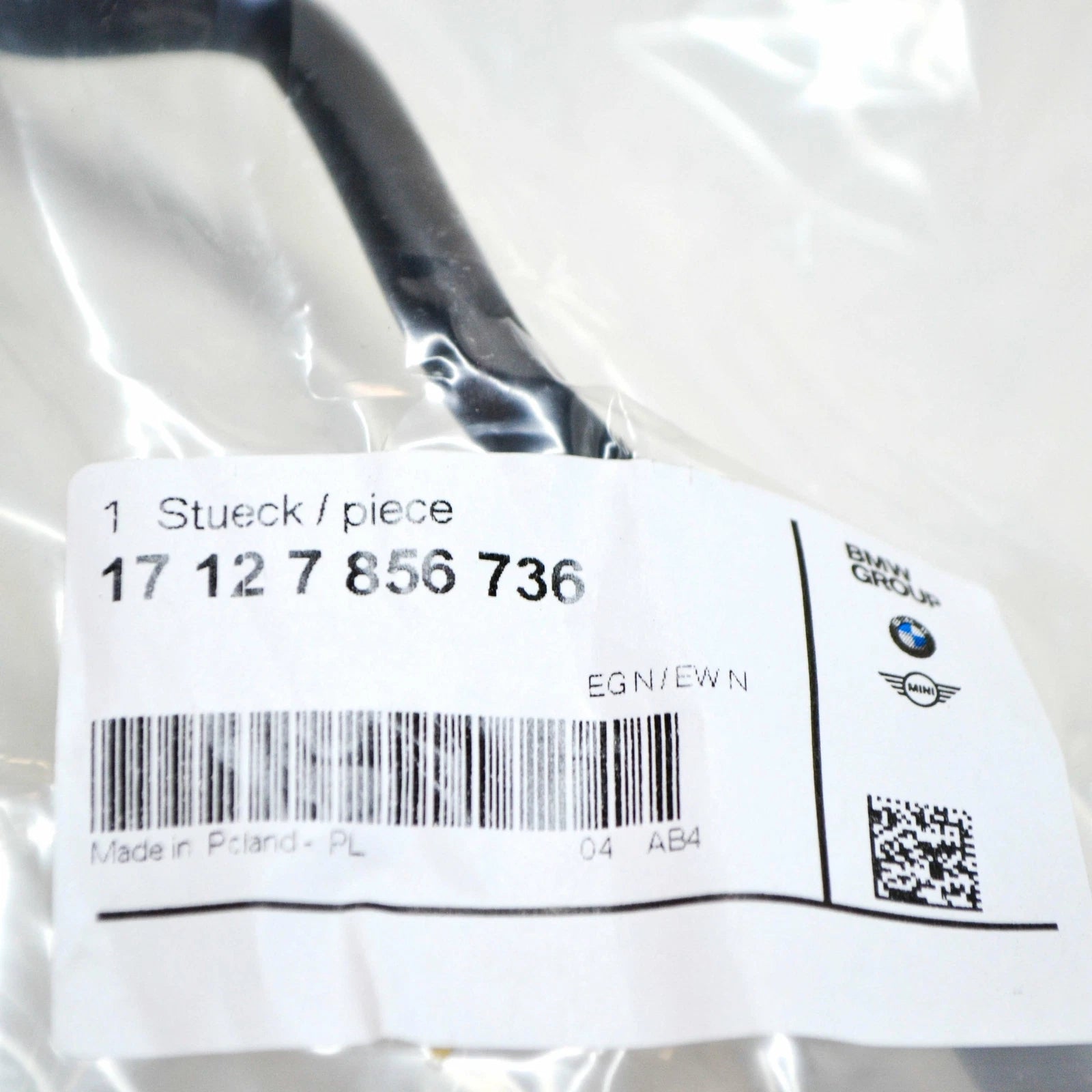 NEW BMW M5 F90 COOLING RADIATOR LEFT UPPER VENTILATION LINE 17127856736 ORIGINAL