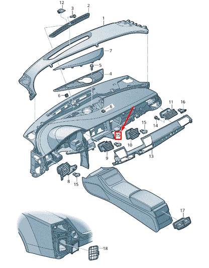 NEW AUDI A8 4H INSTRUMENT PANEL DASH ADJUSTER 4H0820911A6PS ORIGINAL