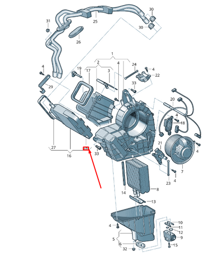 new vw transporter vi t6 heat exchanger seal 7h0819065 original