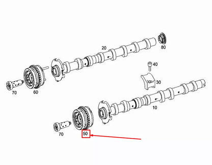 NEW MERCEDES-BENZ S W221 LEFT INTAKE CAMSHAFT ADJUSTER A2780501547 ORIGINAL