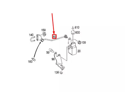 NEW MB E W211 AMG REAR HEADLAMP RANGE CONTROL SENSOR ROD A2113203289 ORIGINAL