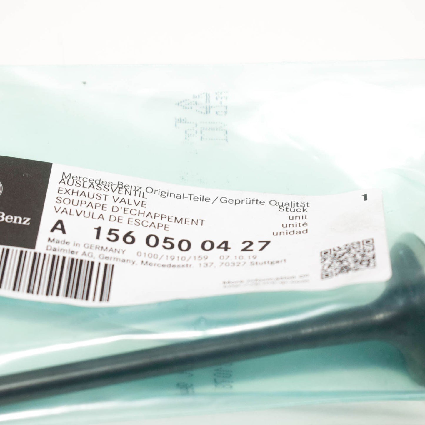 NEW MERCEDES-BENZ C W204 AMG ENGINE EXHAUST VALVE A1560500427 ORIGINAL
