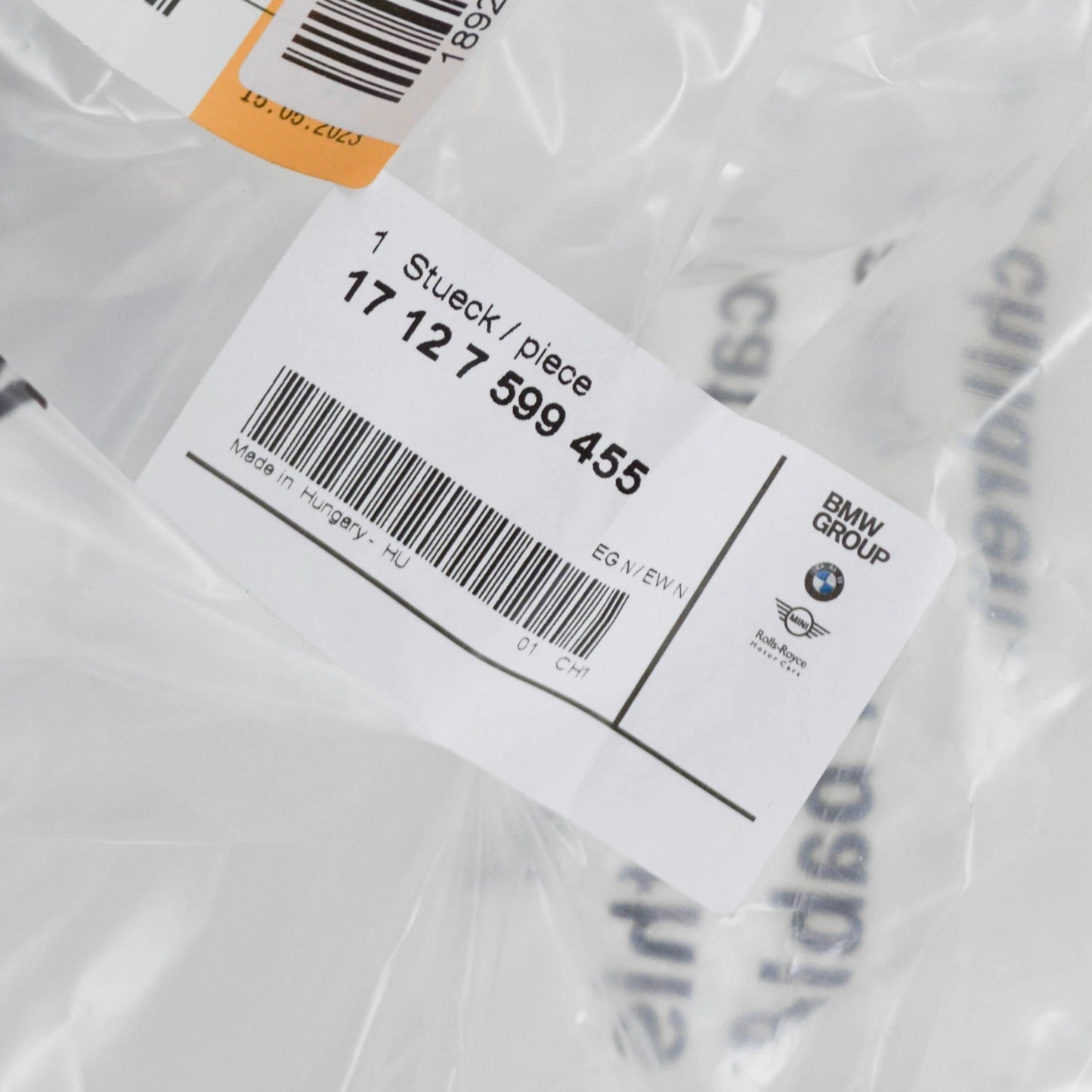 NEW BMW 3 COUPE E92 HEATER RETURN THERMOSTAT LINE 7599455 17127599455 ORIGINAL