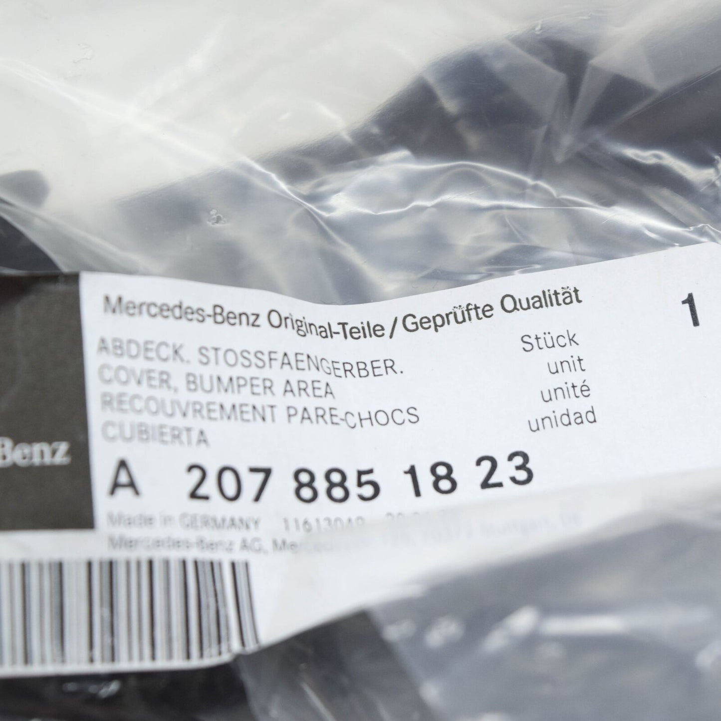 NEW MB E-CLASS COUPE C207 FRONT LOWER LEFT SIDE GRILLE A2078851823 2010 ORIGINAL