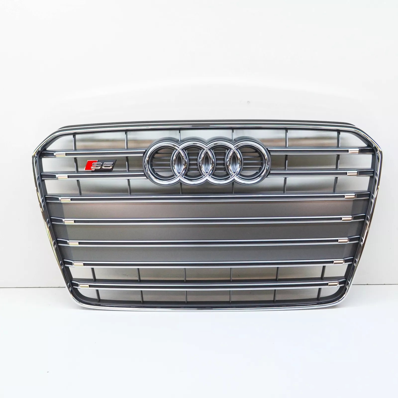 NEW AUDI A5 S5 FRONT BUMPER RADIATOR GRILLE PLATINUM GREY 8T0853651P 1RR