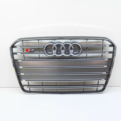 NEW AUDI A5 S5 FRONT BUMPER RADIATOR GRILLE PLATINUM GREY 8T0853651P 1RR
