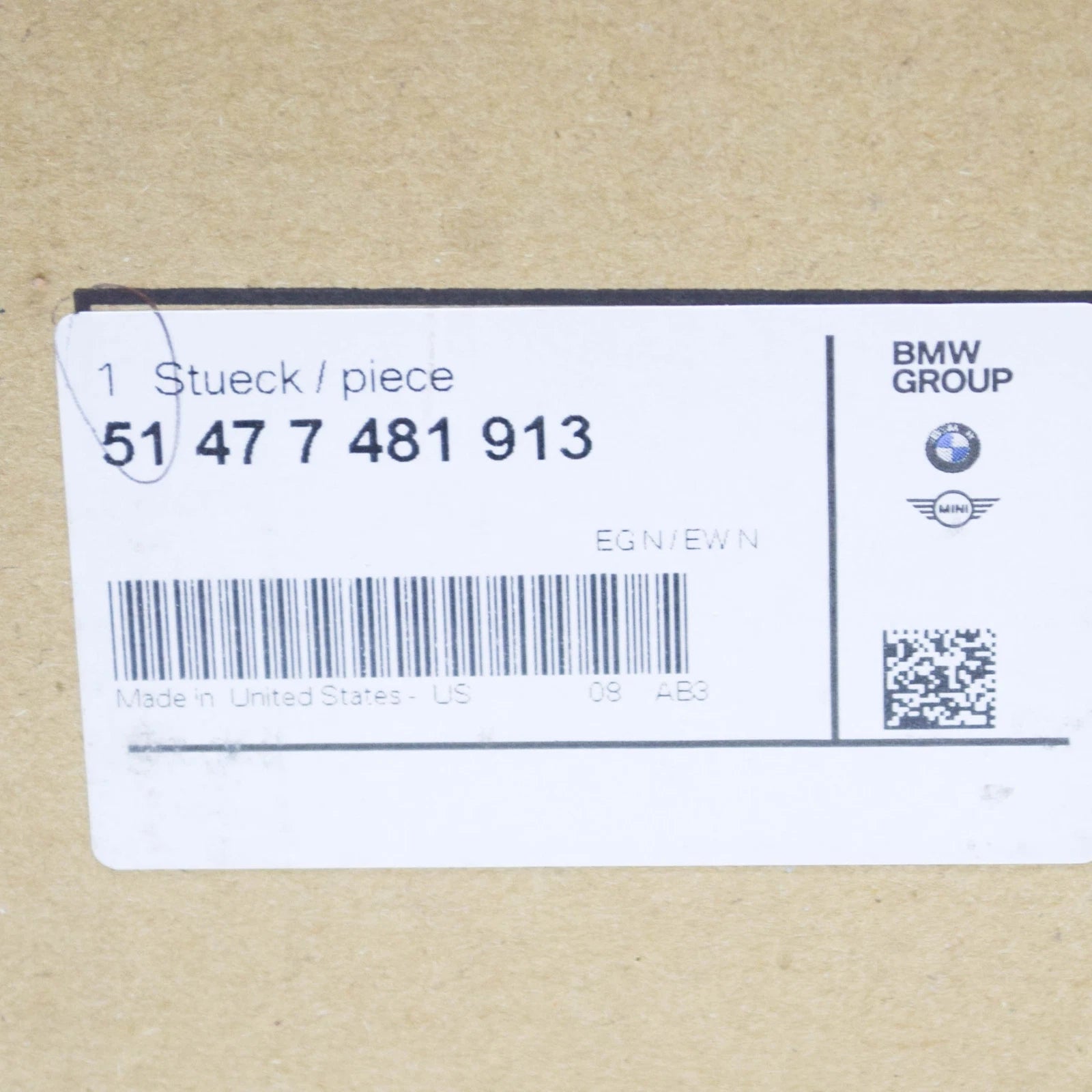 NEW BMW X4 G02 REAR LEFT LOWER REARWARD INTERIOR FLAP 51477481913 ORIGINAL