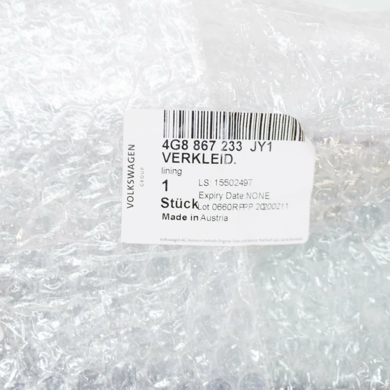 NEW AUDI A7 SPORTBACK 4G8 LEFT UPPER A PILLAR TRIM 4G8867233JY1