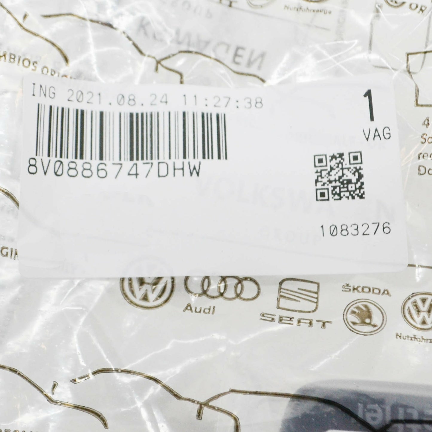 new audi a3 8v rear seat belt guide trim 8v0886747dhw original