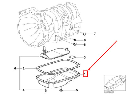 NEW BMW X5 E53 AUTOMATIC TRANSMISSION OIL PAN 24117533846 7533846 ORIGINAL