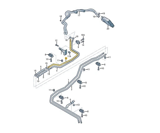 NEW VOLKSWAGEN TRANSPORTER T5 FLATBED COOLANT HOSE PIPE 7H1819926A ORIGINAL