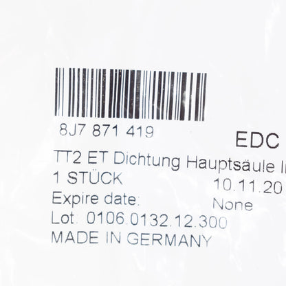 NEW AUDI TT 8J MK2 SOFT TOP REAR LEFT SEAL 8J7871419 ORIGINAL