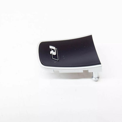 NEW VW TOUAREG 7P STEERING WHEEL LOWER BADGE "R" 7P6419685AP0P 2012 12094880