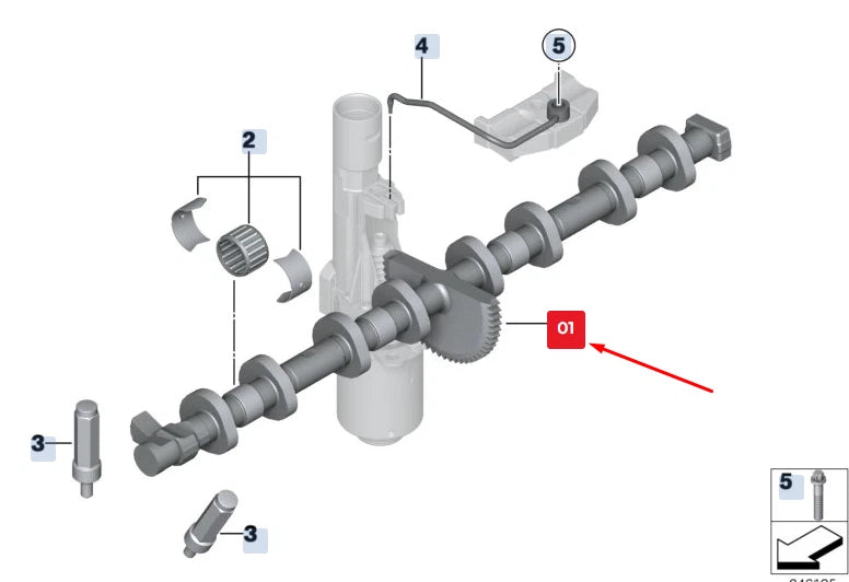 NEW BMW 5 GRAN TURISMO F07 ENGINE ECCENTRIC BALANCE SHAFT 11377630747 ORIGINAL