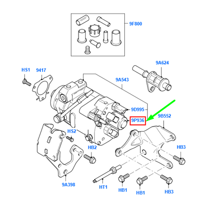 new ford mondeo mk3 fuel injection pump valve assy 1329098 4s4q-9g586-aa