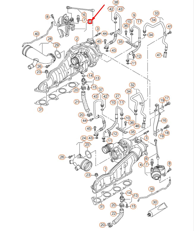 NEW AUDI A6 C7 TURBOCHARGER VACUUM UNIT 079145462M