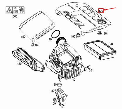 NEW MERCEDES-BENZ A W177 ENGINE COVER A2600100100 ORIGINAL