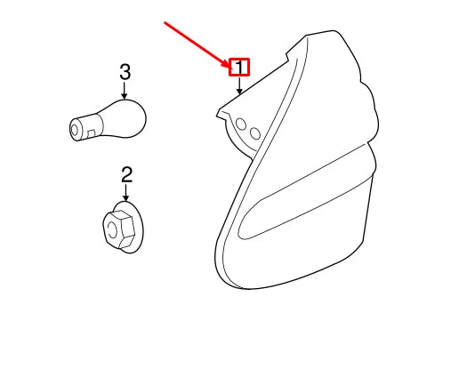 NEW MERCEDES-BENZ SL R230 REAR RIGHT TAIL LIGHT A2308200264