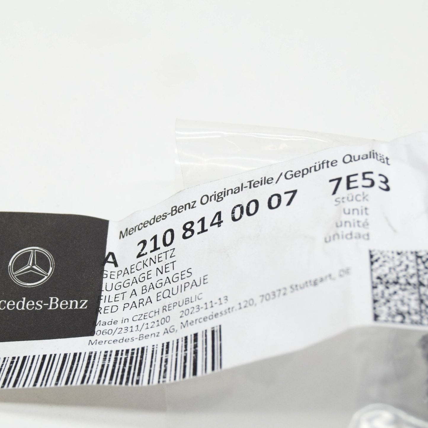 NEW MERCEDES-BENZ E W211 LEG ROOM LUGGAGE NET A21081400077E53 ORIGINAL