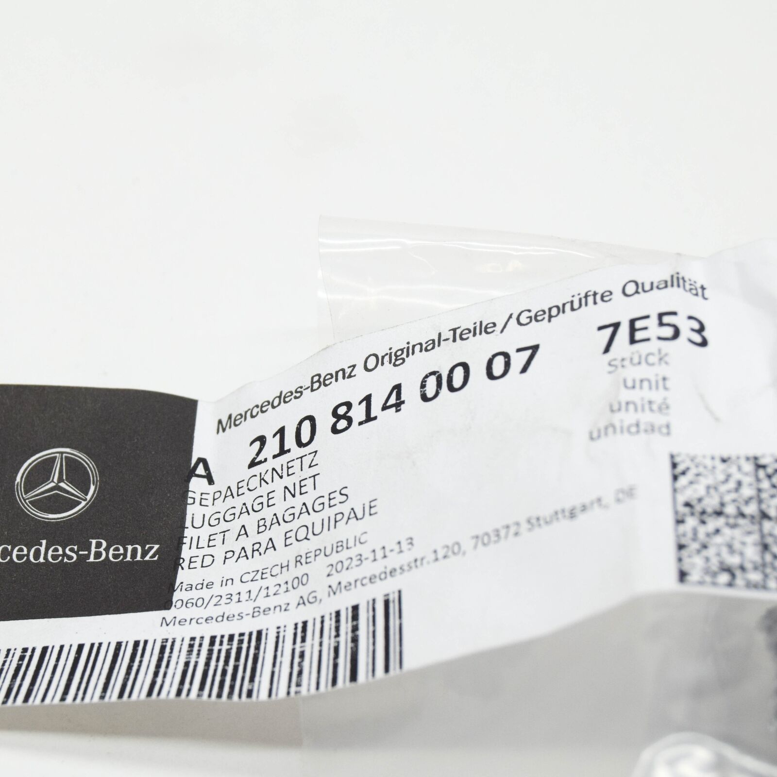 NEW MERCEDES-BENZ E W211 LEG ROOM LUGGAGE NET A21081400077E53 ORIGINAL
