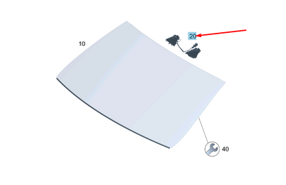 NEW MB GLE W167 WINDSHIELD CAMERA NO. 1 / NO. 2 LENS TRIM A1678275100 ORIGINAL