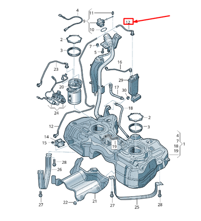 new audi q3 8u breather line 5n0201160k original