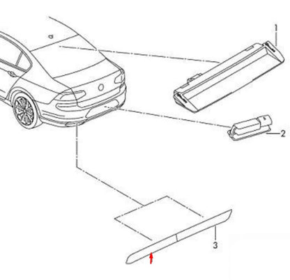 NEW VW PASSAT 3G5 REAR BUMPER RIGHT SIDE REFLECTOR 3G0945106A