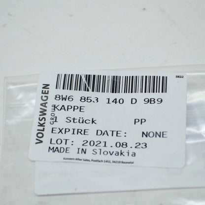 NEW AUDI A5 CABRIO 8W6 FRONT BUMPER RADIATOR GRILLE CAP 8W6853140D9B9