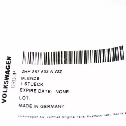 NEW VW AMAROK 2H FRONT LEFT DOOR MIRROR LEFT LOWER COVER 2HH857603A2ZZ ORIGINAL