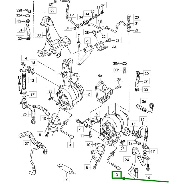 NEW AUDI A8 D4 SPEED SENSOR 05A927321F ORIGINAL