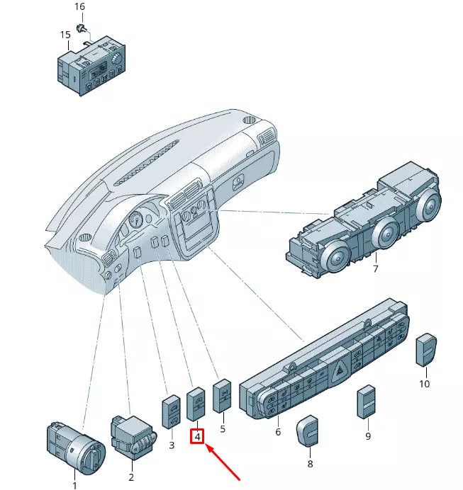 NEW VOLKSWAGEN CRAFTER 2F MK1 WORKING SPEED CONTROL SWITCH 2E0959561AF
