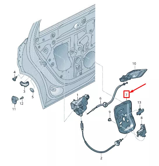 NEW AUDI E-TRON GEN REAR LEFT DOOR INNER PANEL COVER 4KE839103