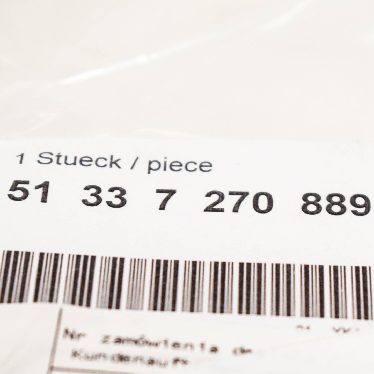 new bmw 1 e81 door tweeter cover trim left side 51337270889 2012 original