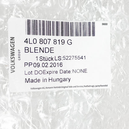 NEW AUDI Q7 4L REAR BUMPER TOWBAR COVER TRIM 4L0807819G ORIGINAL