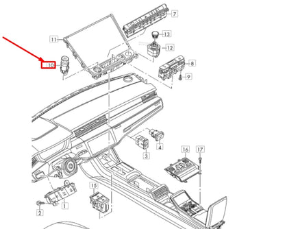 NEW AUDI Q8 IGNITION BUTTON START/STOP 4N0905217A ORIGINAL