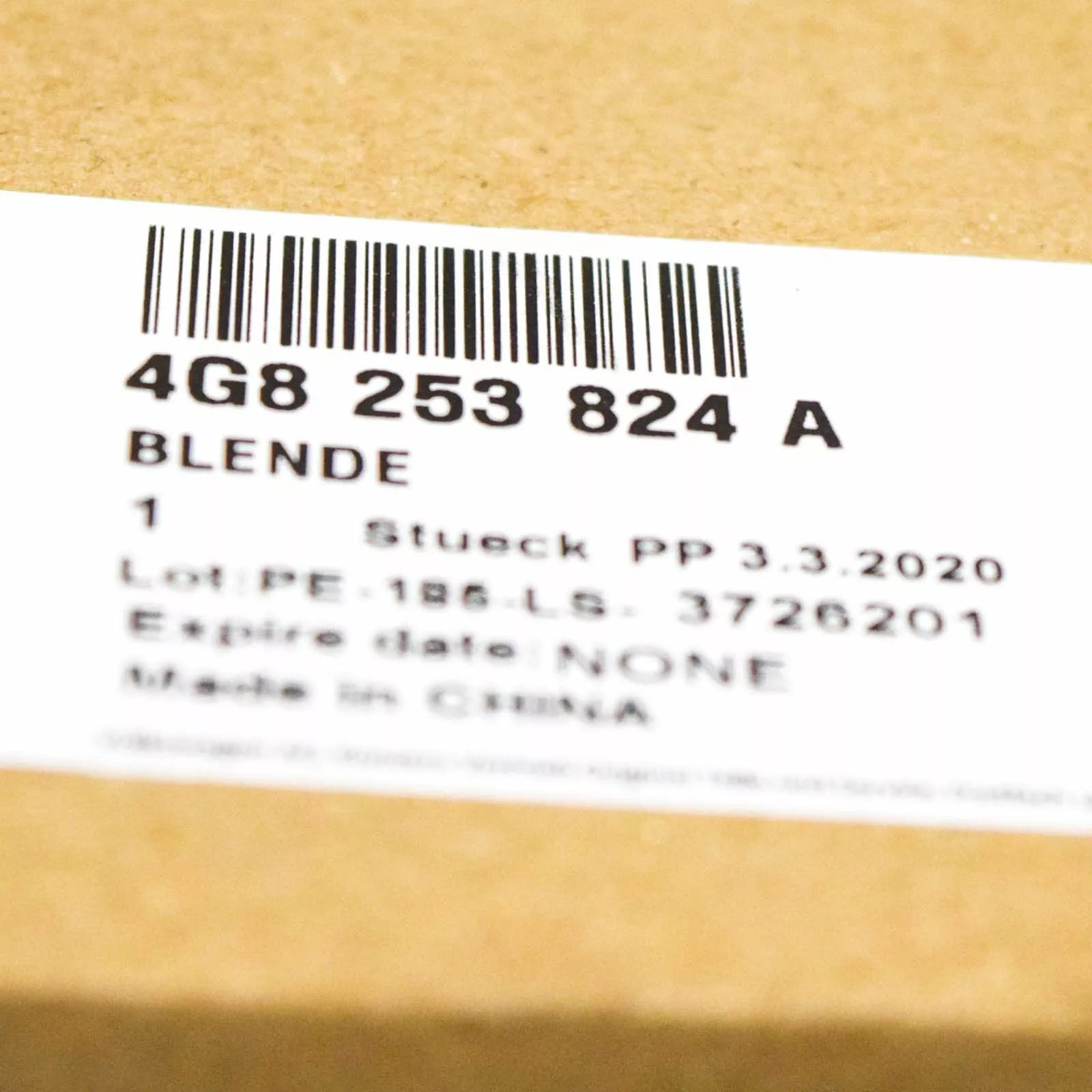 NEW AUDI RS7 REAR RIGHT EXHAUST TAIL PIPE BLACK CHROME TRIM 4G8253824A ORIGINAL