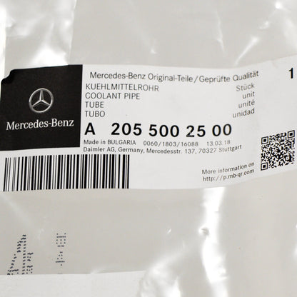 NEW MERCEDES BENZ C W205 WATER COOLANT PIPE HOSE A2055002500 ORIGINAL