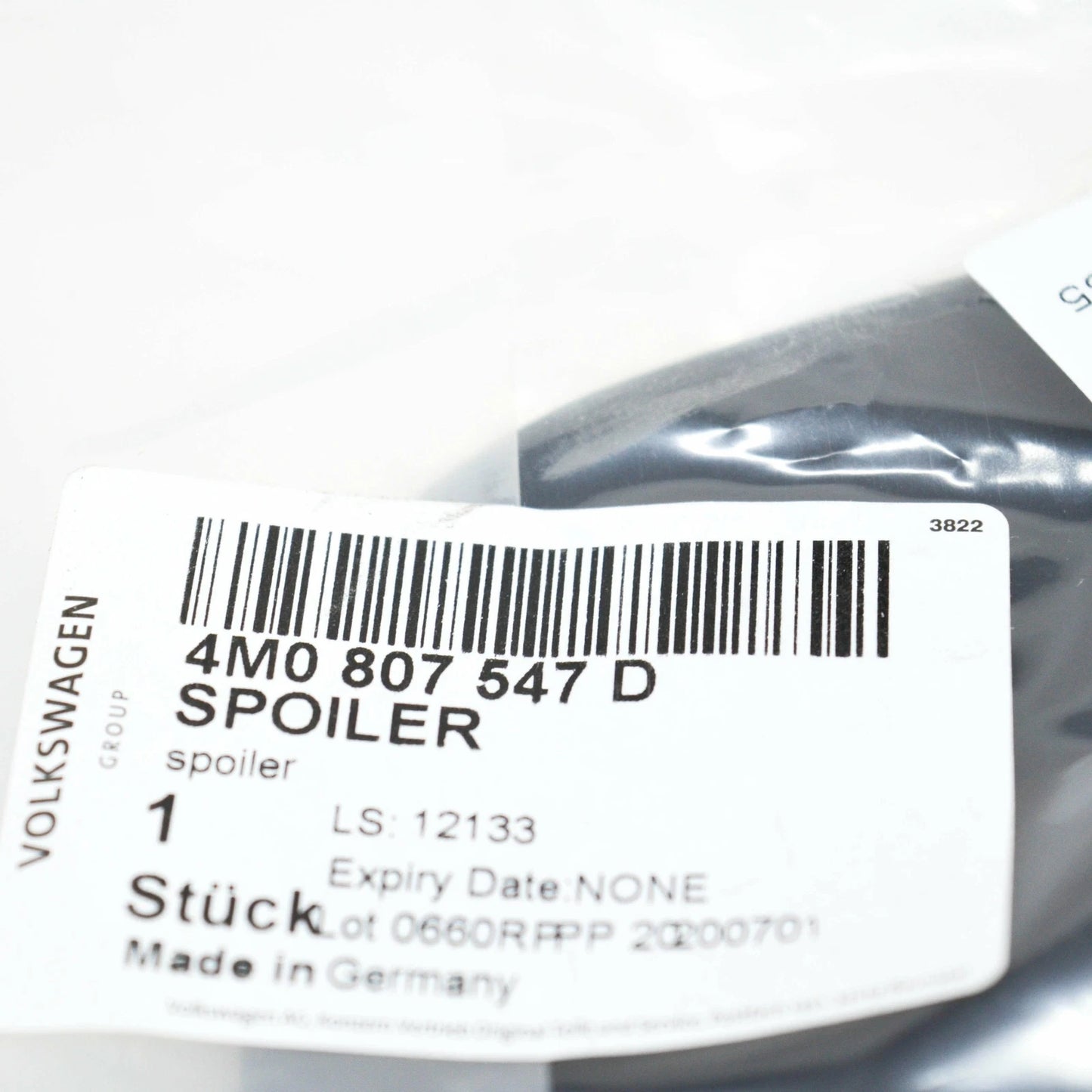 NEW AUDI Q3 8U REAR RIGHT OUTER DOOR APPIQUE CORNER GLOSSY 8U0853274C5FQ