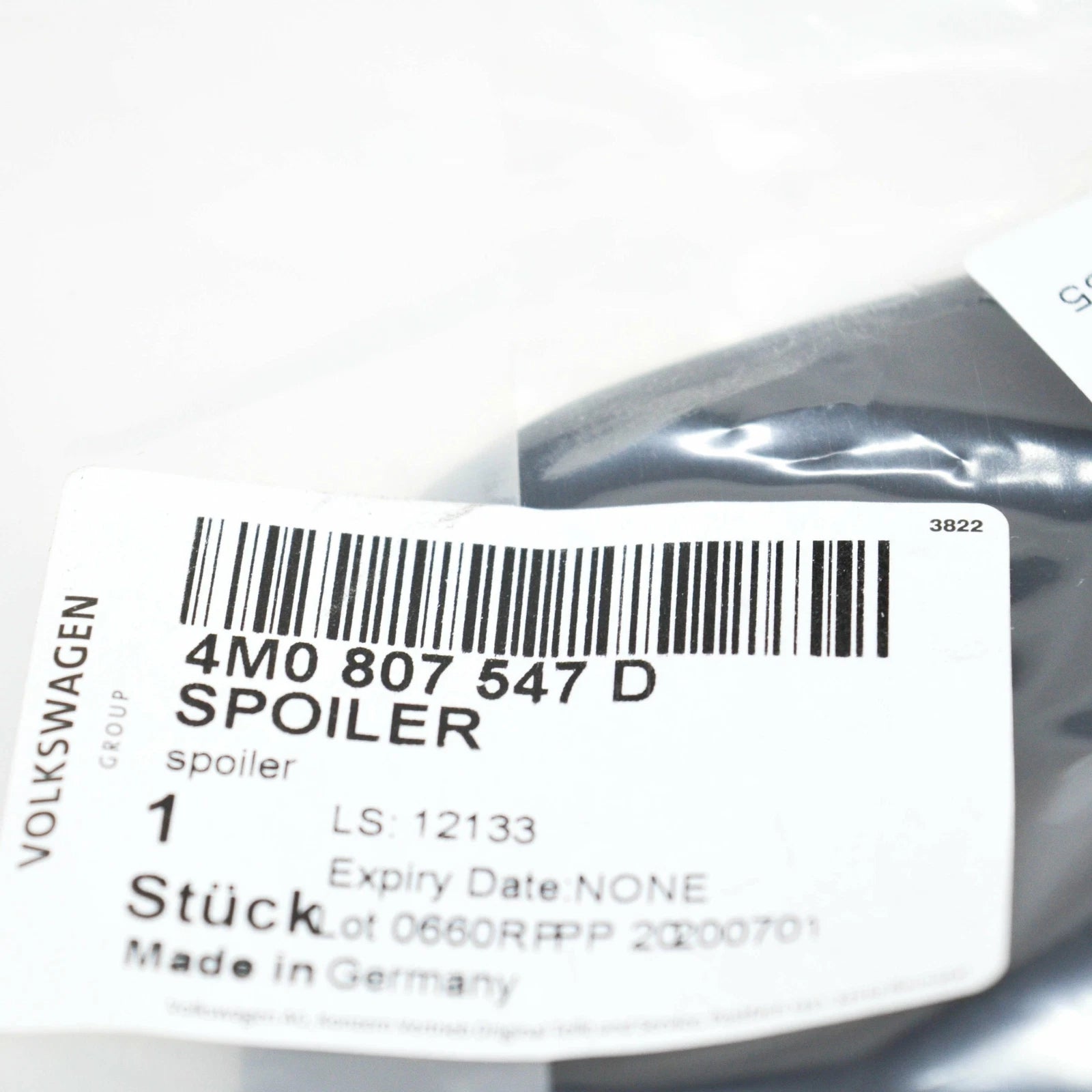 NEW AUDI Q3 8U REAR RIGHT OUTER DOOR APPIQUE CORNER GLOSSY 8U0853274C5FQ